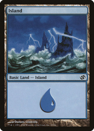 Island (32) [Duel Decks: Jace vs. Chandra] | Mindsight Gaming