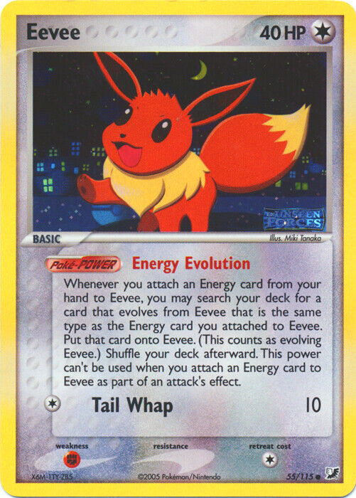 Eevee (55/115) (Stamped) [EX: Unseen Forces] | Mindsight Gaming