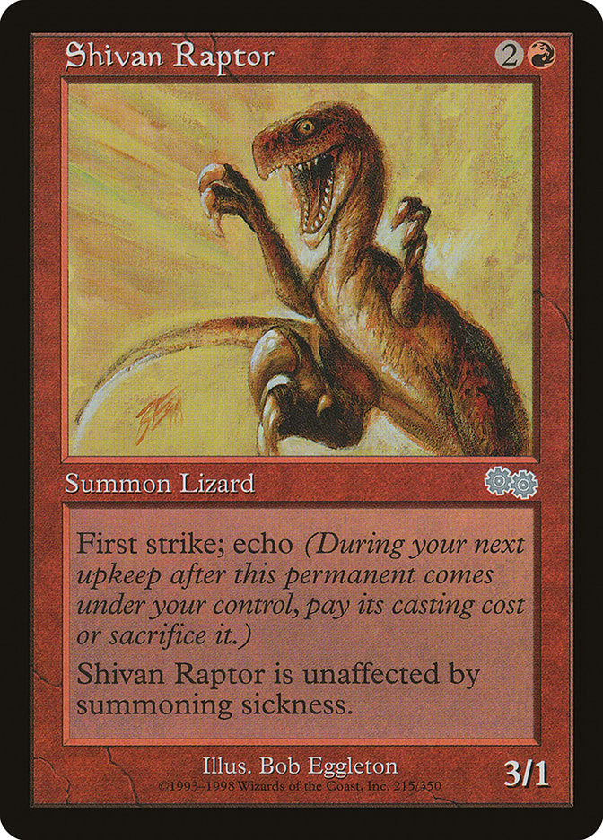 Shivan Raptor [Urza's Saga] | Mindsight Gaming