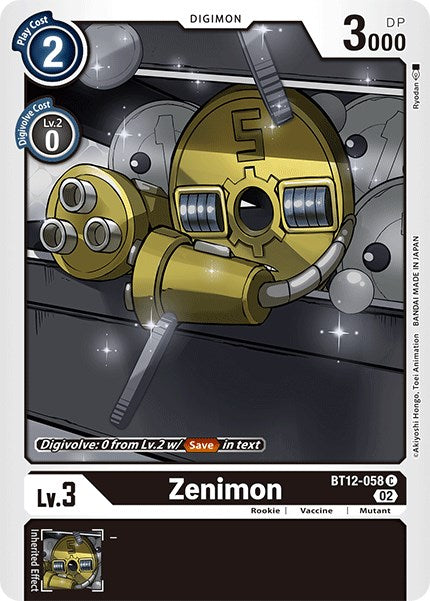 Zenimon [BT12-058] [Across Time] | Mindsight Gaming