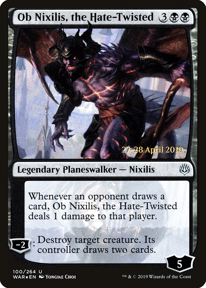 Ob Nixilis, the Hate-Twisted  [War of the Spark Prerelease Promos] | Mindsight Gaming