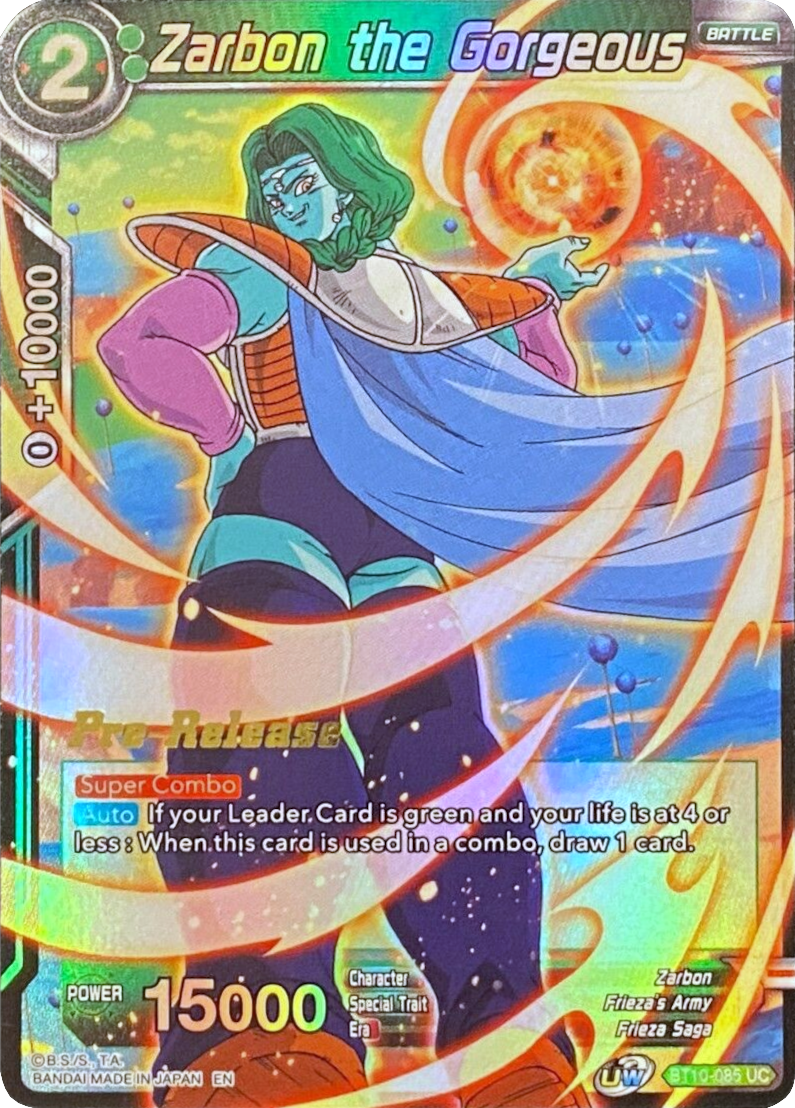 Zarbon the Gorgeous (BT10-085) [Rise of the Unison Warrior Prerelease Promos] | Mindsight Gaming