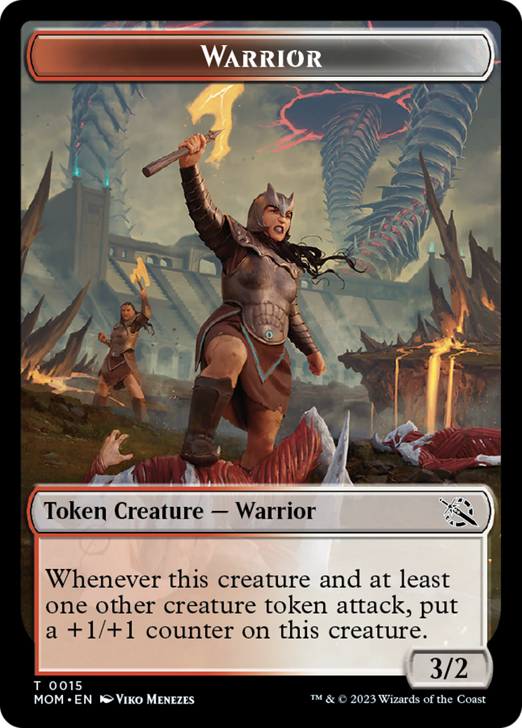 Warrior Token [March of the Machine Tokens] | Mindsight Gaming