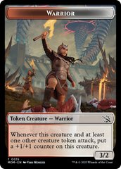 Warrior // Vampire Double-Sided Token [March of the Machine Tokens] | Mindsight Gaming