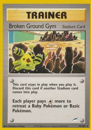 Broken Ground Gym (92/105) [Neo Destiny Unlimited] | Mindsight Gaming