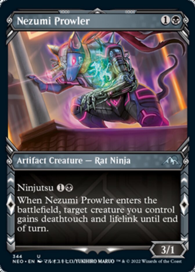 Nezumi Prowler (Showcase Ninja) [Kamigawa: Neon Dynasty] | Mindsight Gaming