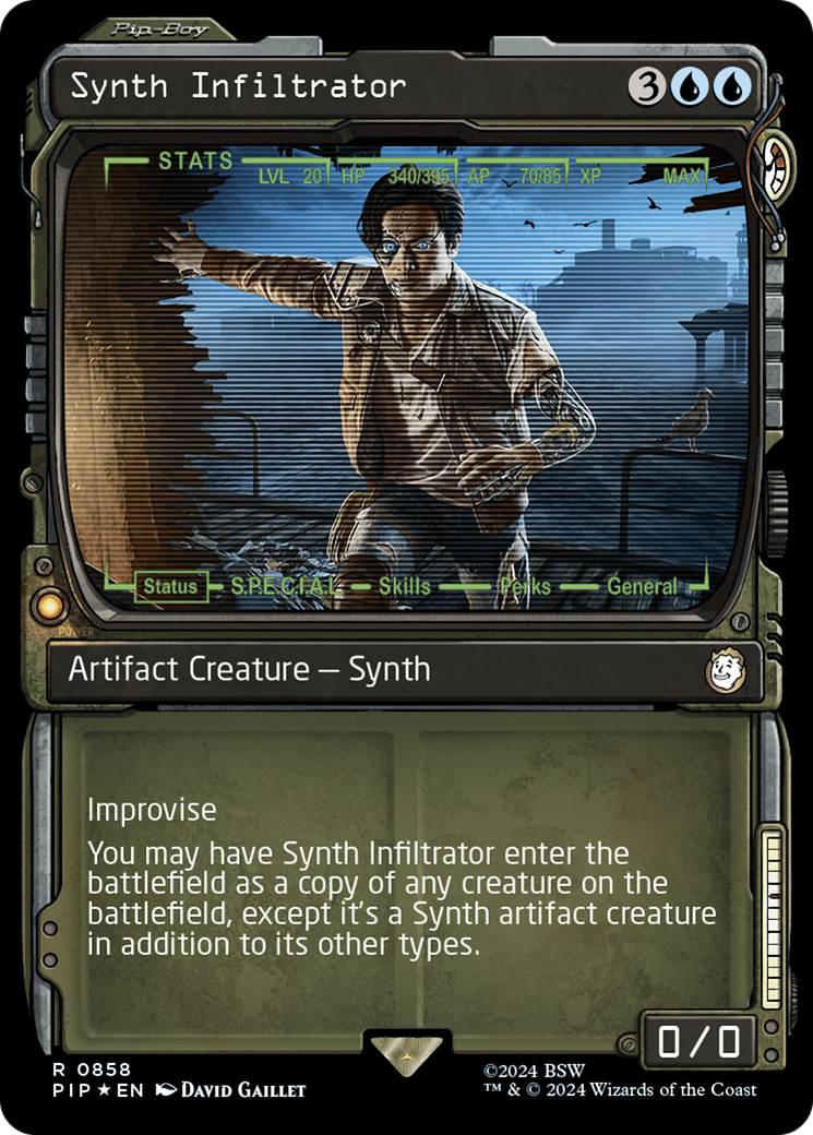 Synth Infiltrator (Showcase) (Surge Foil) [Fallout] | Mindsight Gaming