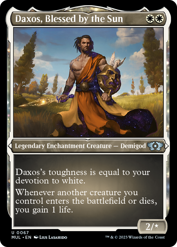 Daxos, Blessed by the Sun (Foil Etched) [Multiverse Legends] | Mindsight Gaming
