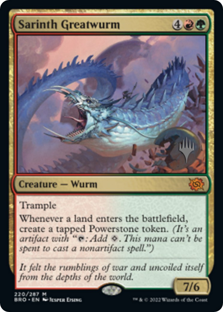 Sarinth Greatwurm (Promo Pack) [The Brothers' War Promos] | Mindsight Gaming