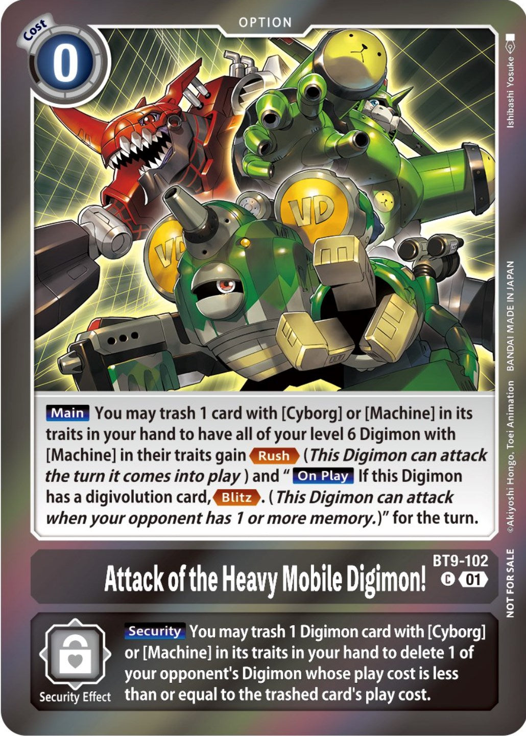 Attack of the Heavy Mobile Digimon! [BT9-102] (Event Pack 5) [X Record Promos] | Mindsight Gaming