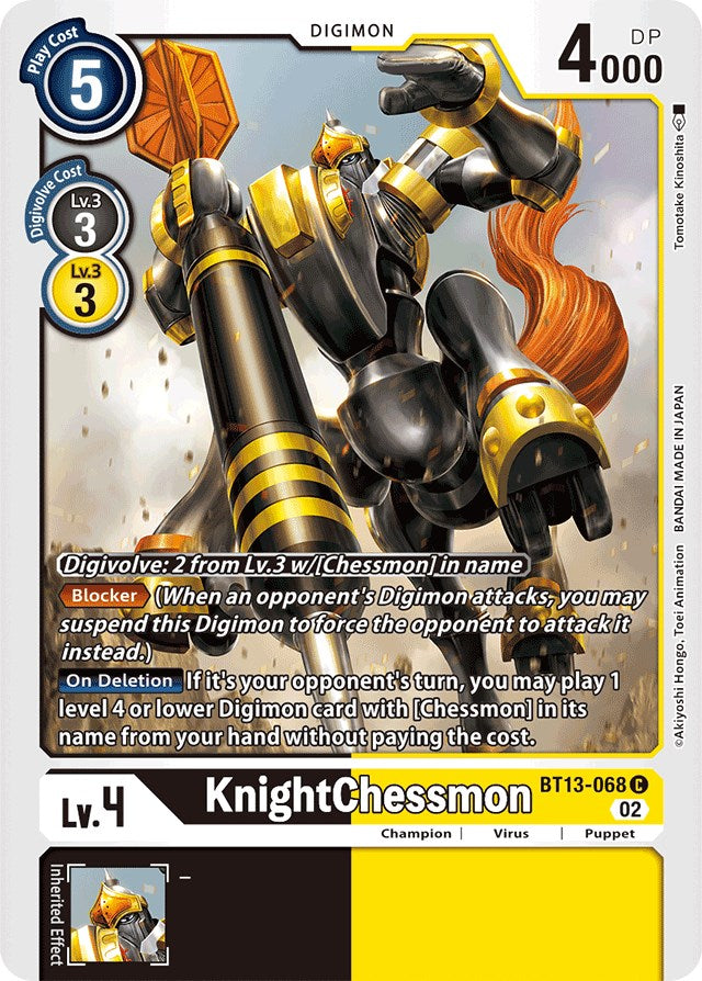 KnightChessmon [BT13-068] [Versus Royal Knights Booster] | Mindsight Gaming