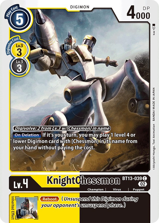 KnightChessmon [BT13-039] [Versus Royal Knights Booster] | Mindsight Gaming