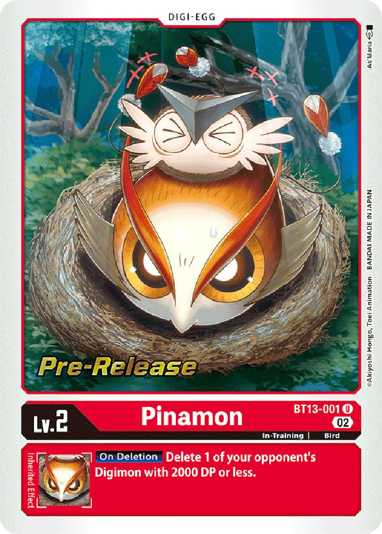 Pinamon [BT13-001] [Versus Royal Knight Booster Pre-Release Cards] | Mindsight Gaming