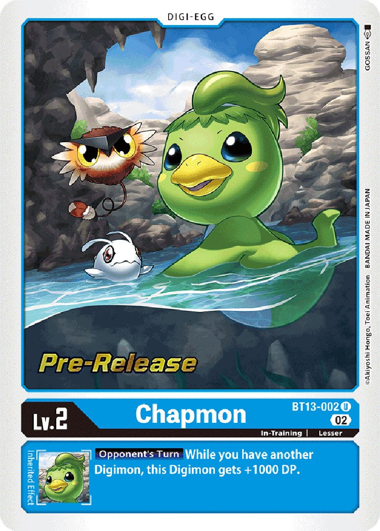 Chapmon [BT13-002] [Versus Royal Knight Booster Pre-Release Cards] | Mindsight Gaming