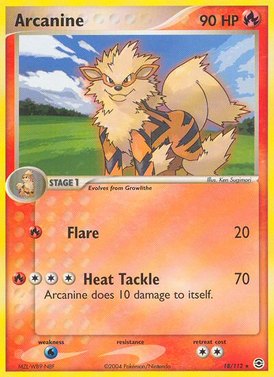Arcanine (18/112) [EX: FireRed & LeafGreen] | Mindsight Gaming