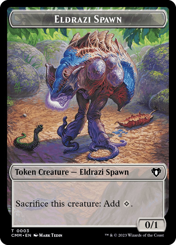 Eldrazi Spawn // Phyrexian Germ Double-Sided Token [Commander Masters Tokens] | Mindsight Gaming
