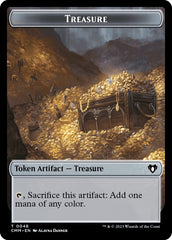 Treasure // Knight Double-Sided Token [Commander Masters Tokens] | Mindsight Gaming