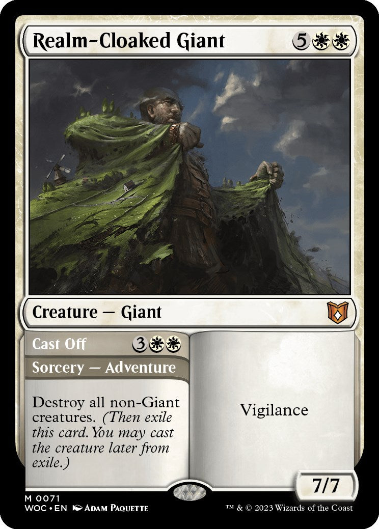 Realm-Cloaked Giant // Cast Off [Wilds of Eldraine Commander] | Mindsight Gaming