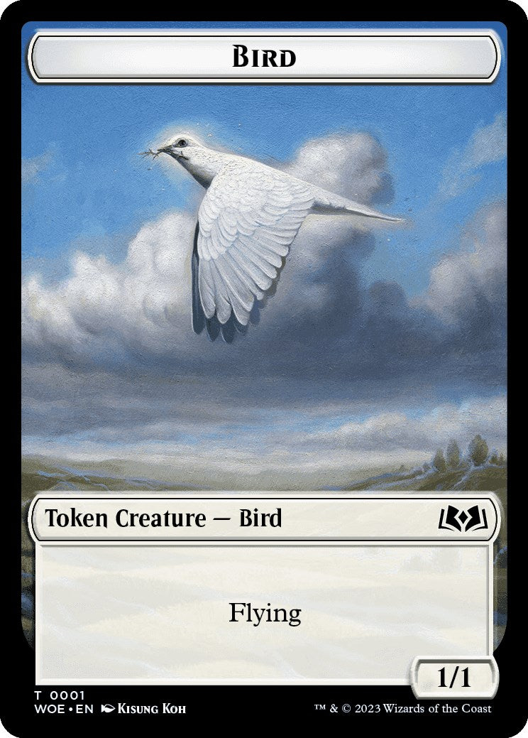 Bird Token [Wilds of Eldraine Tokens] | Mindsight Gaming