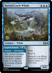 Horned Loch-Whale // Lagoon Breach [Wilds of Eldraine Prerelease Promos] | Mindsight Gaming
