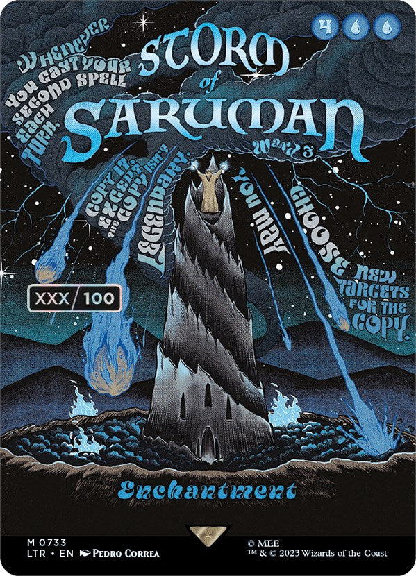 Storm of Saruman (Borderless Poster) (Serialized) [The Lord of the Rings: Tales of Middle-Earth] | Mindsight Gaming