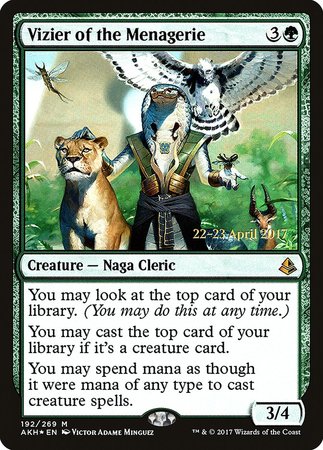 Vizier of the Menagerie [Amonkhet Promos] | Mindsight Gaming