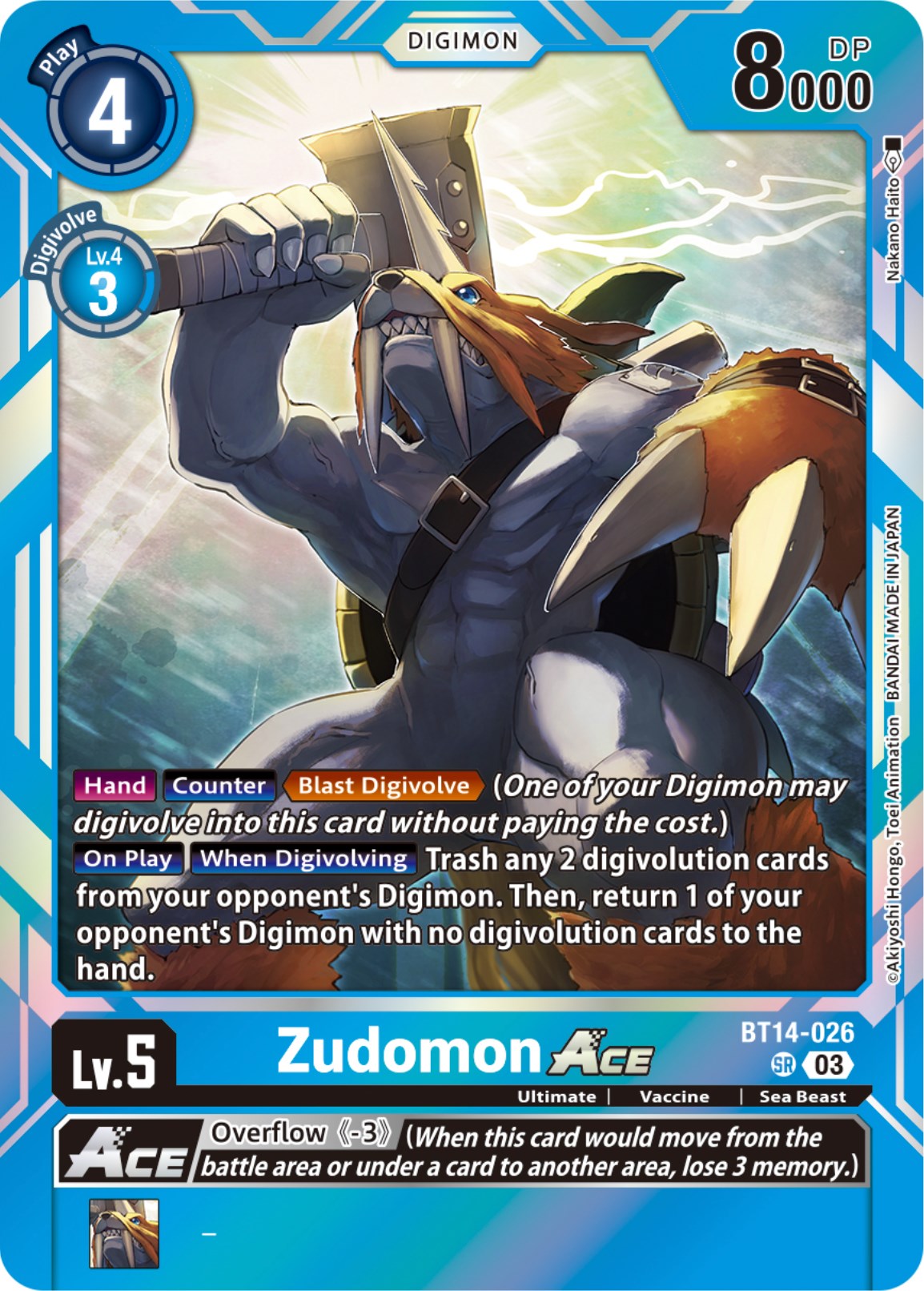 Zudomon Ace [BT14-026] [Blast Ace] | Mindsight Gaming
