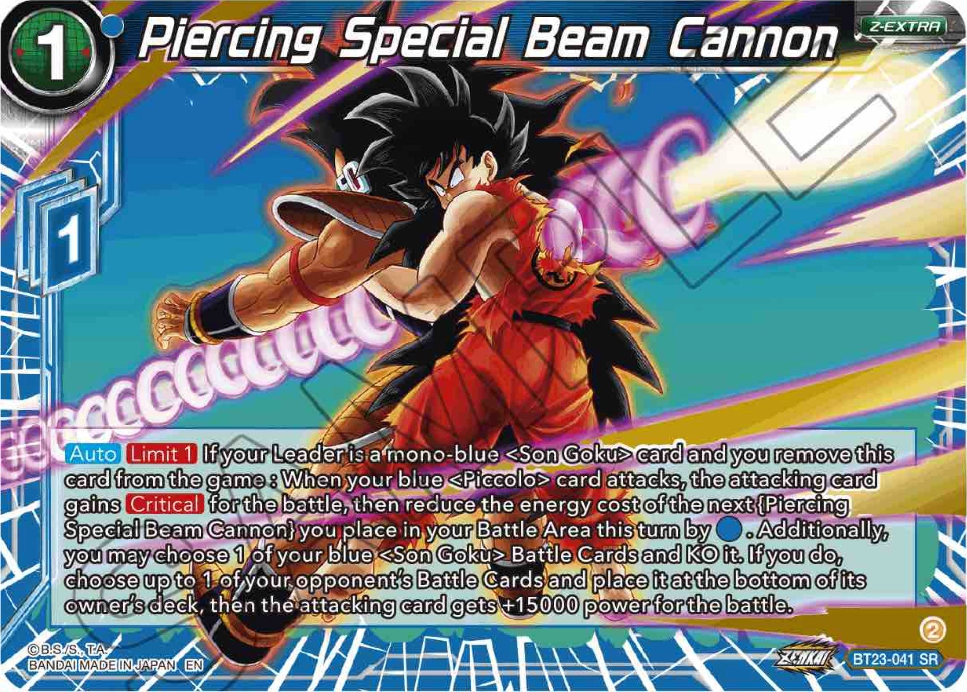 Piercing Special Beam Cannon (BT23-041) [Perfect Combination] | Mindsight Gaming