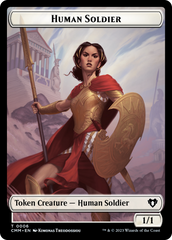 Human Soldier // Elemental (0025) Double-Sided Token [Commander Masters Tokens] | Mindsight Gaming