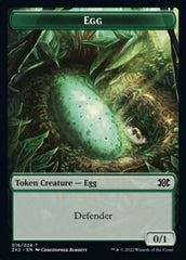 Egg // Monk Double-sided Token [Double Masters 2022 Tokens] | Mindsight Gaming