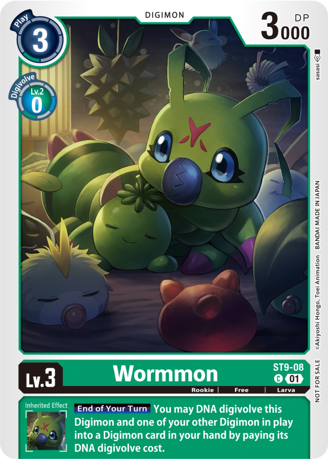 Wormmon [ST9-08] (NYCC 2023 Demo Deck) [Starter Deck: Ultimate Ancient Dragon] | Mindsight Gaming