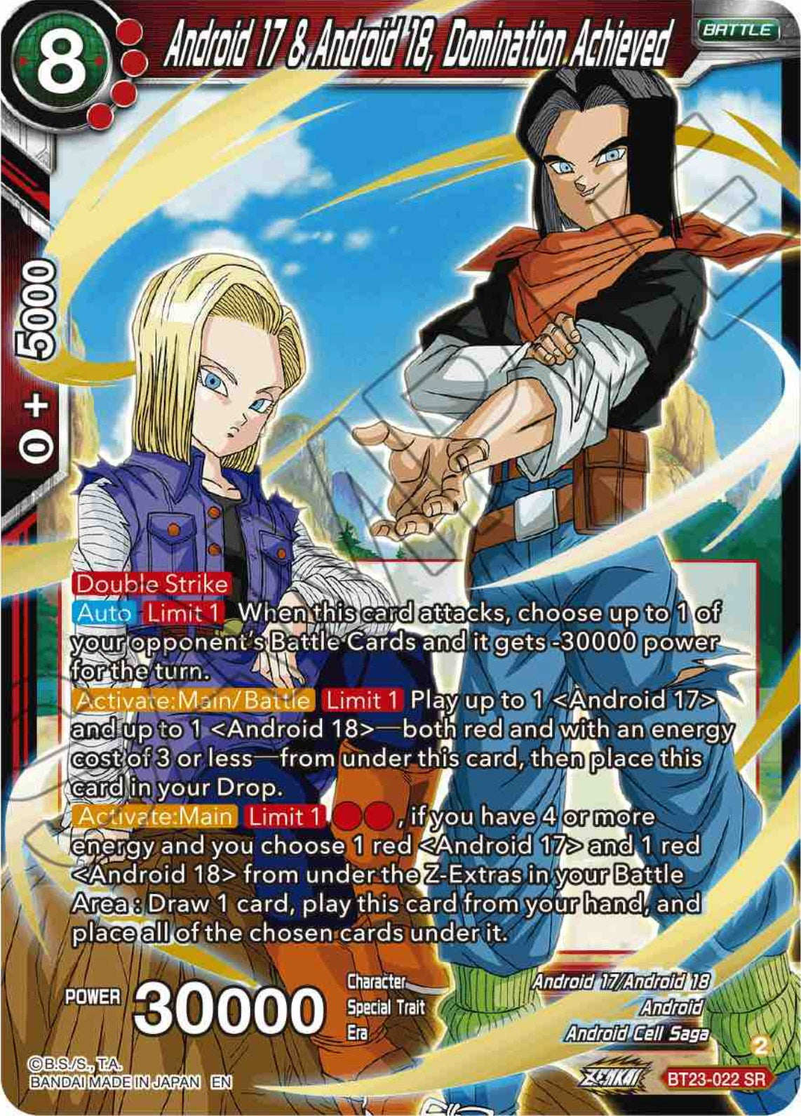 Android 17 & Android 18, Domination Achieved (BT23-022) [Perfect Combination] | Mindsight Gaming