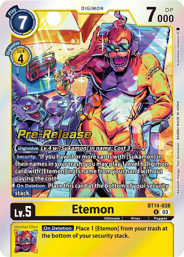 Etemon [BT14-038] [Blast Ace Pre-Release Cards] | Mindsight Gaming