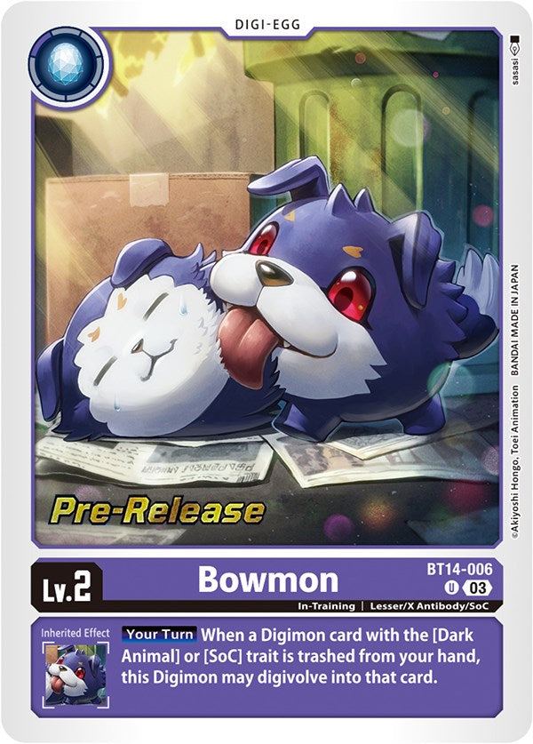Bowmon [BT14-006] [Blast Ace Pre-Release Cards] | Mindsight Gaming