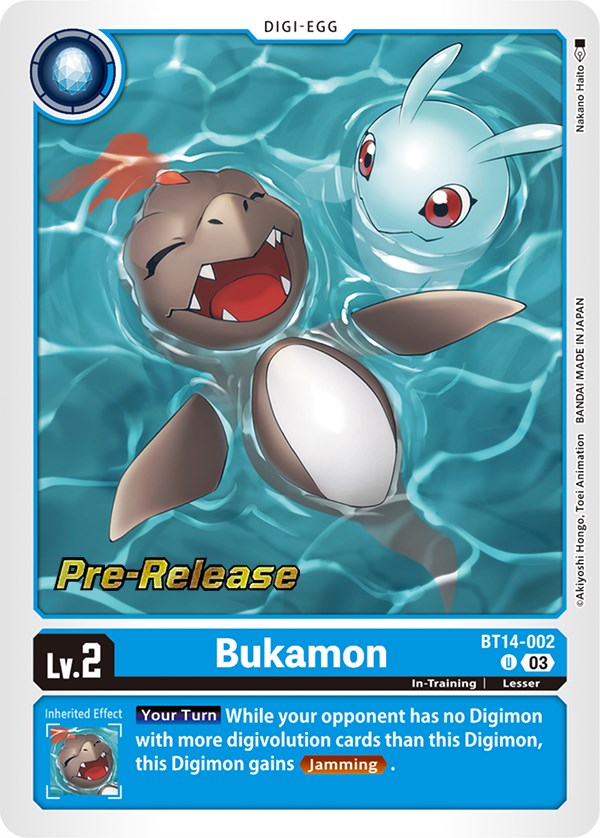 Bukamon [BT14-002] [Blast Ace Pre-Release Cards] | Mindsight Gaming