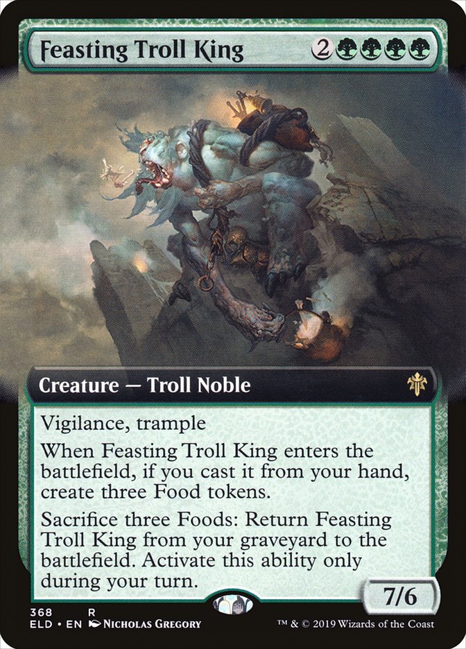 Feasting Troll King (Extended Art) [Throne of Eldraine] | Mindsight Gaming
