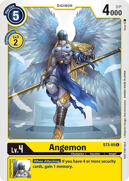 Angemon [ST3-05] (Official Tournament Pack Vol.3) [Starter Deck: Heaven's Yellow Promos] | Mindsight Gaming