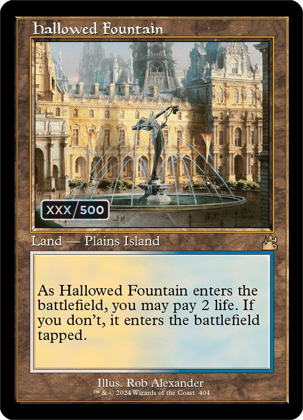 Hallowed Fountain (Retro) (Serialized) [Ravnica Remastered] | Mindsight Gaming
