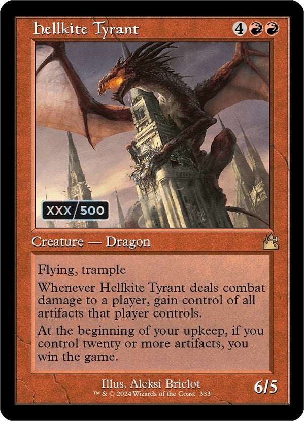 Hellkite Tyrant (Retro) (Serialized) [Ravnica Remastered] | Mindsight Gaming