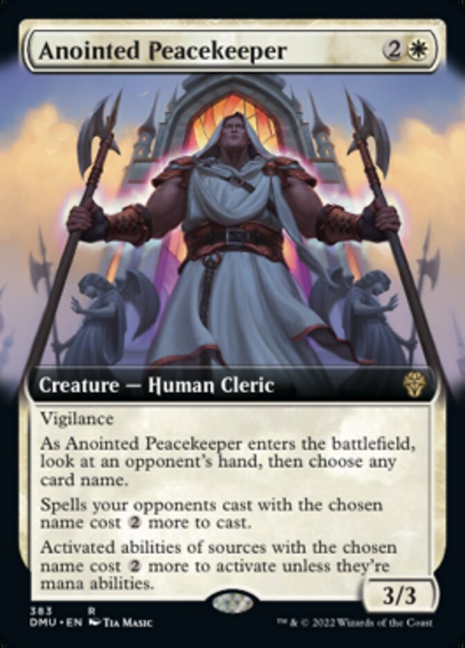 Anointed Peacekeeper (Extended Art) [Dominaria United] | Mindsight Gaming