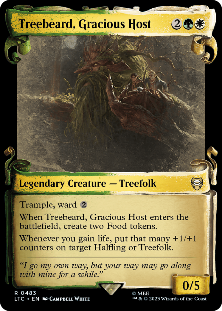 Treebeard, Gracious Host [The Lord of the Rings: Tales of Middle-Earth Commander Showcase Scrolls] | Mindsight Gaming