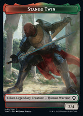 Soldier // Stangg Twin Double-sided Token [Dominaria United Tokens] | Mindsight Gaming
