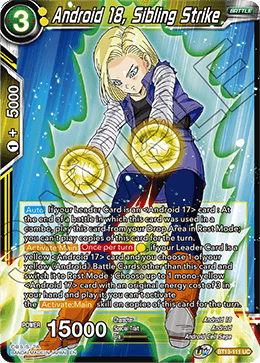 Android 18, Sibling Strike (Uncommon) [BT13-111] | Mindsight Gaming