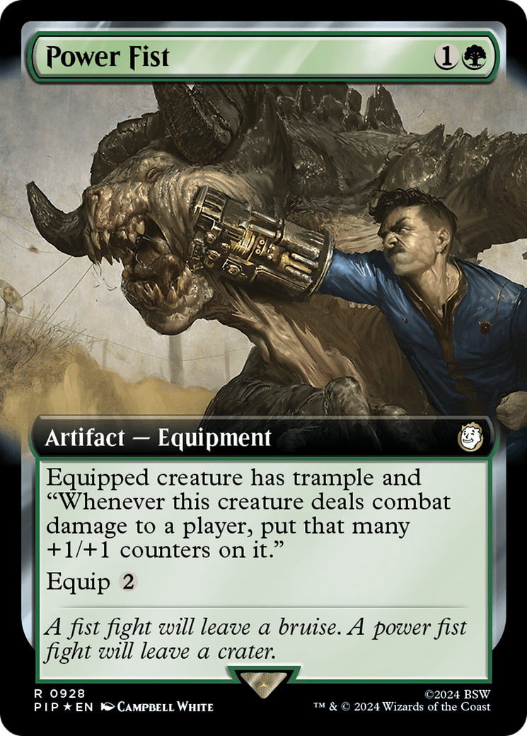 Power Fist (Extended Art) (Surge Foil) [Fallout] | Mindsight Gaming