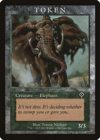 Elephant Token (Invasion) [Magic Player Rewards 2001] | Mindsight Gaming