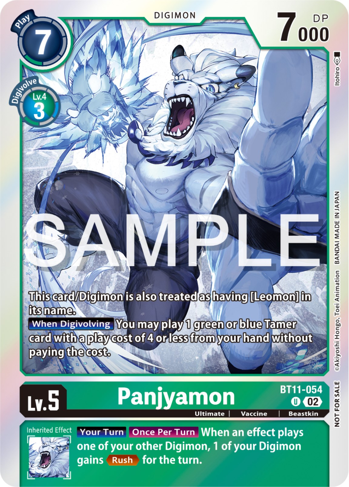 Panjyamon [BT11-054] (Event Pack 6) [Dimensional Phase Promos] | Mindsight Gaming