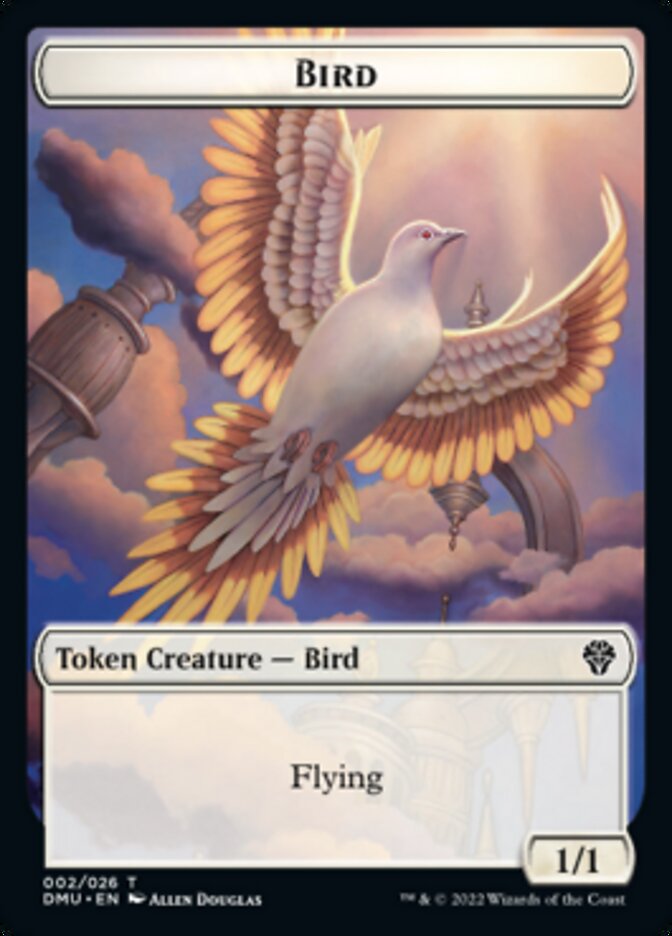 Bird (002) // Treasure Double-sided Token [Dominaria United Tokens] | Mindsight Gaming