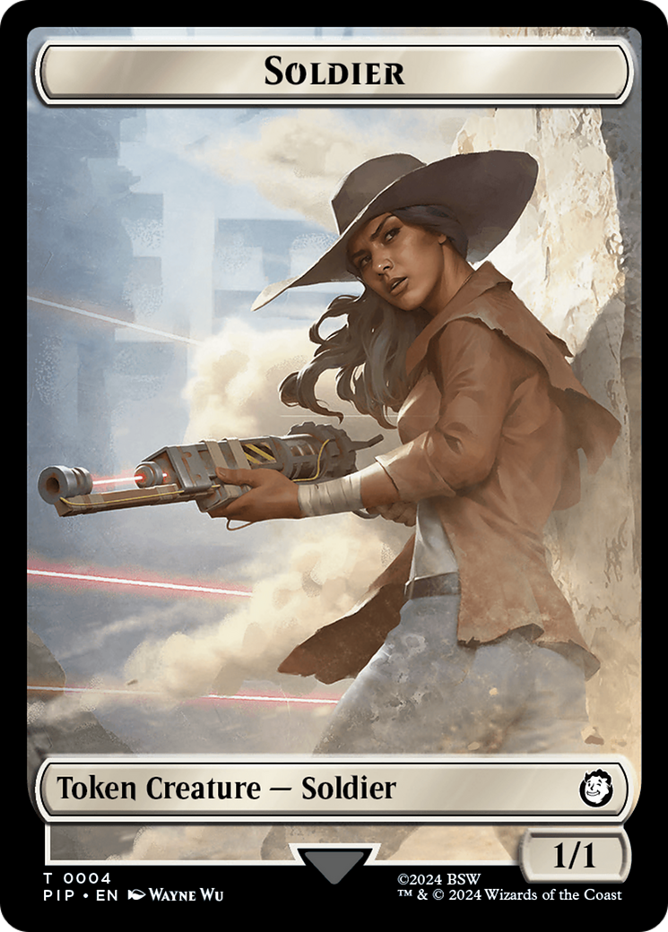 Energy Reserve // Soldier (0004) Double-Sided Token [Fallout Tokens] | Mindsight Gaming