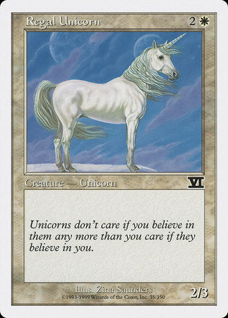 Regal Unicorn [Classic Sixth Edition] | Mindsight Gaming