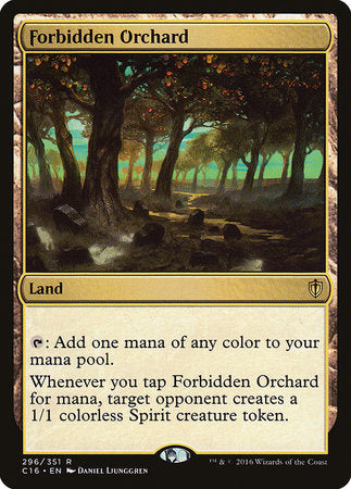 Forbidden Orchard [Commander 2016] | Mindsight Gaming